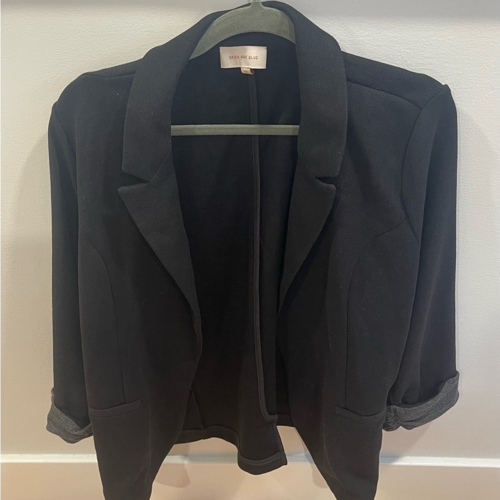 Skies Are Blue Classic Black Blazer